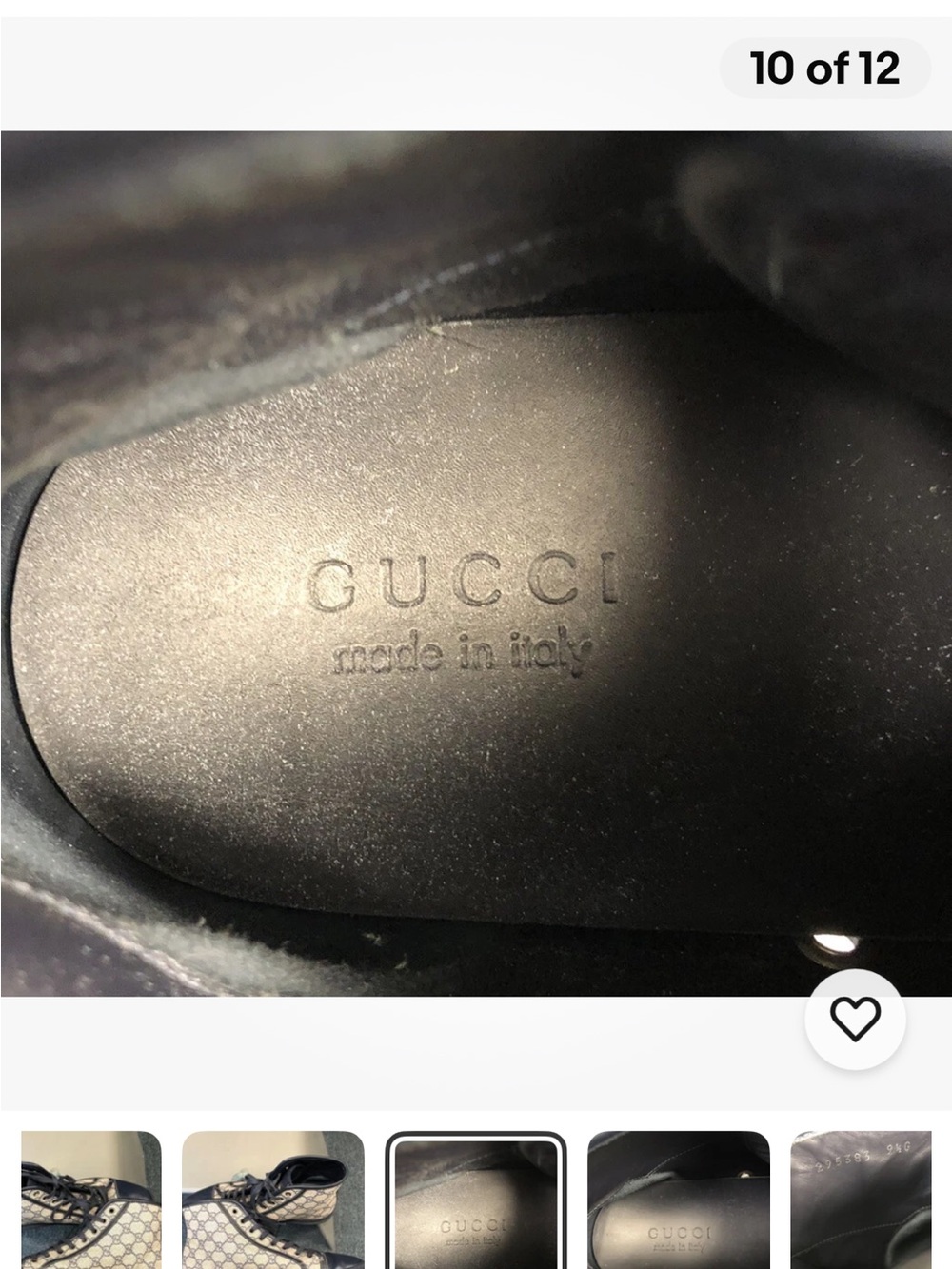GUCCI SHOES SNEAKERS GG PLUS GUCCI IN EXCELLENT CONDITION - Picture 10 of 12